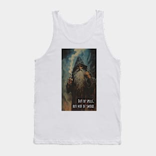 OUT OF SPELLS - DARK FANTASY WIZARD SHIRT Tank Top